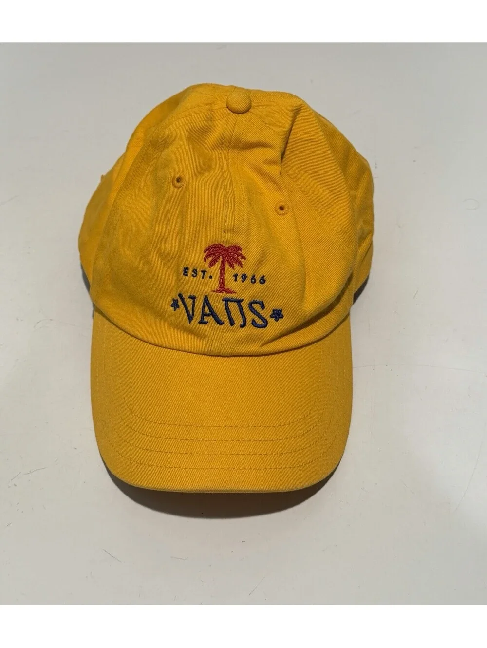 Mens Vans Off The Wall Yellow Cap Hat One Size Adjustable Est. 1966
